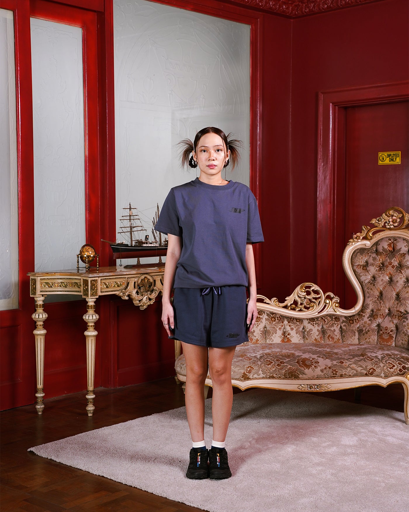 Gravity Core Shorts in Ash Blue