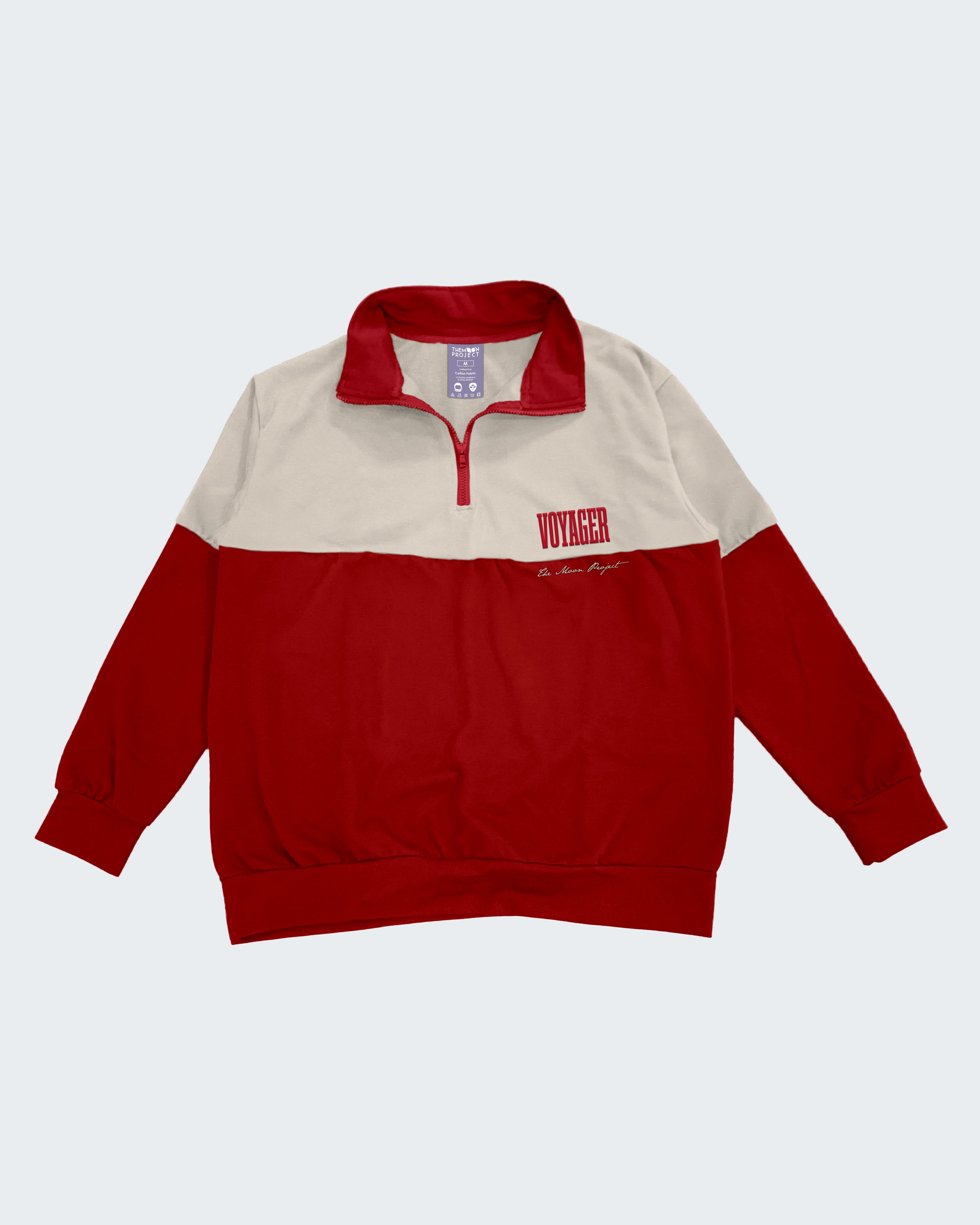 Voyager: Research Sector Half-Zip in Mercury Red