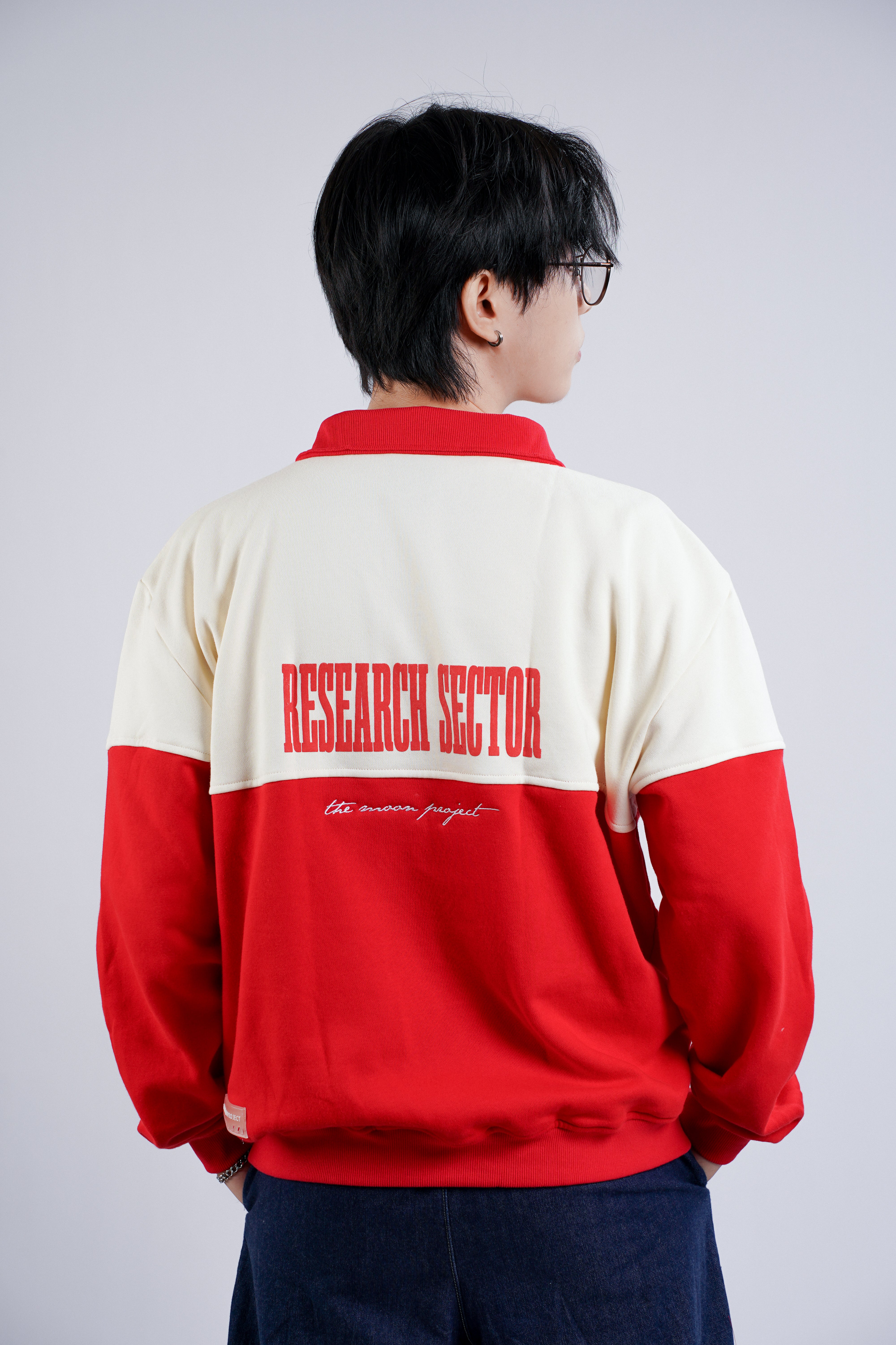 Voyager: Research Sector Half-Zip in Mercury Red