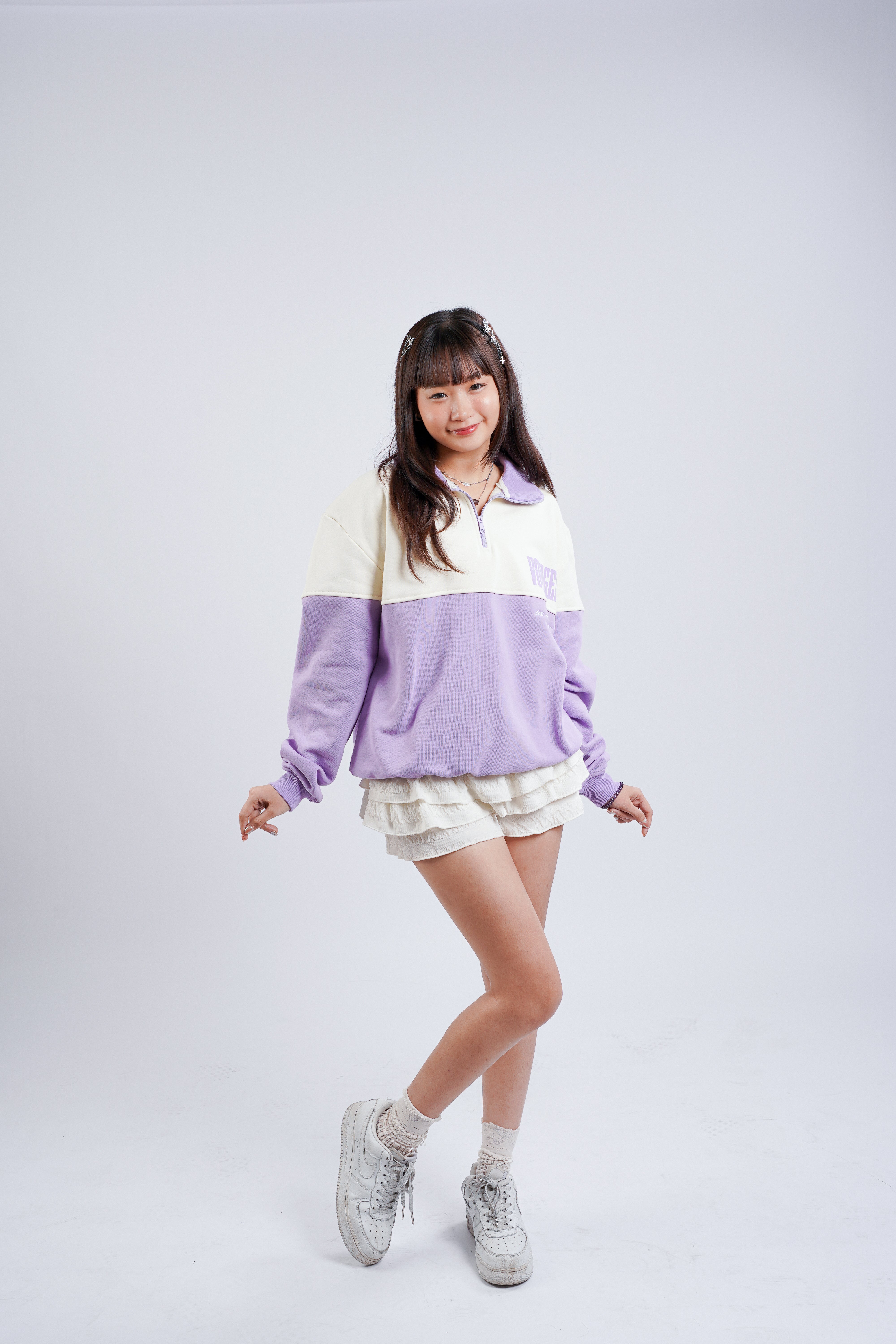 Voyager: Research Sector Half-Zip in Lavender