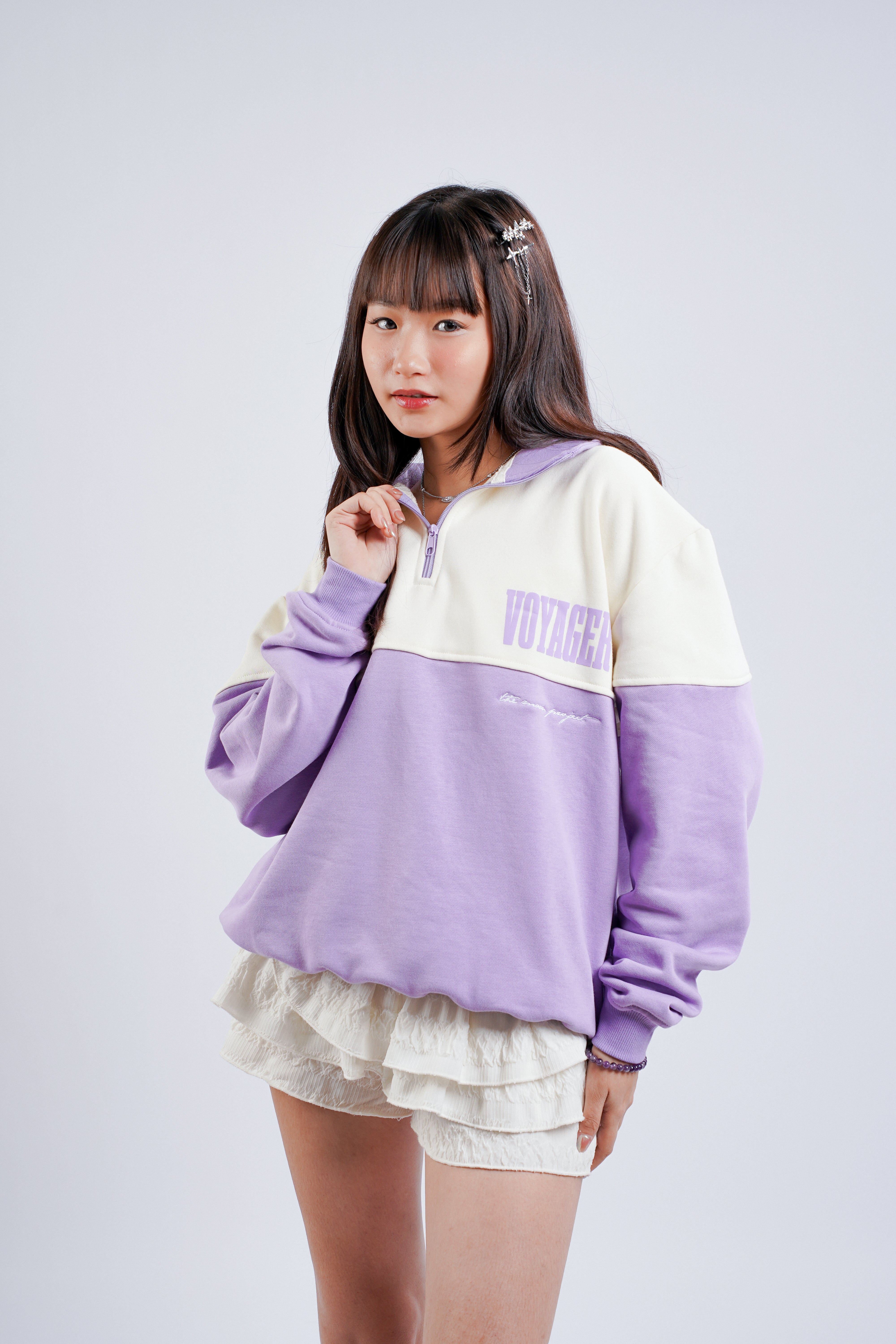 Voyager: Research Sector Half-Zip in Lavender