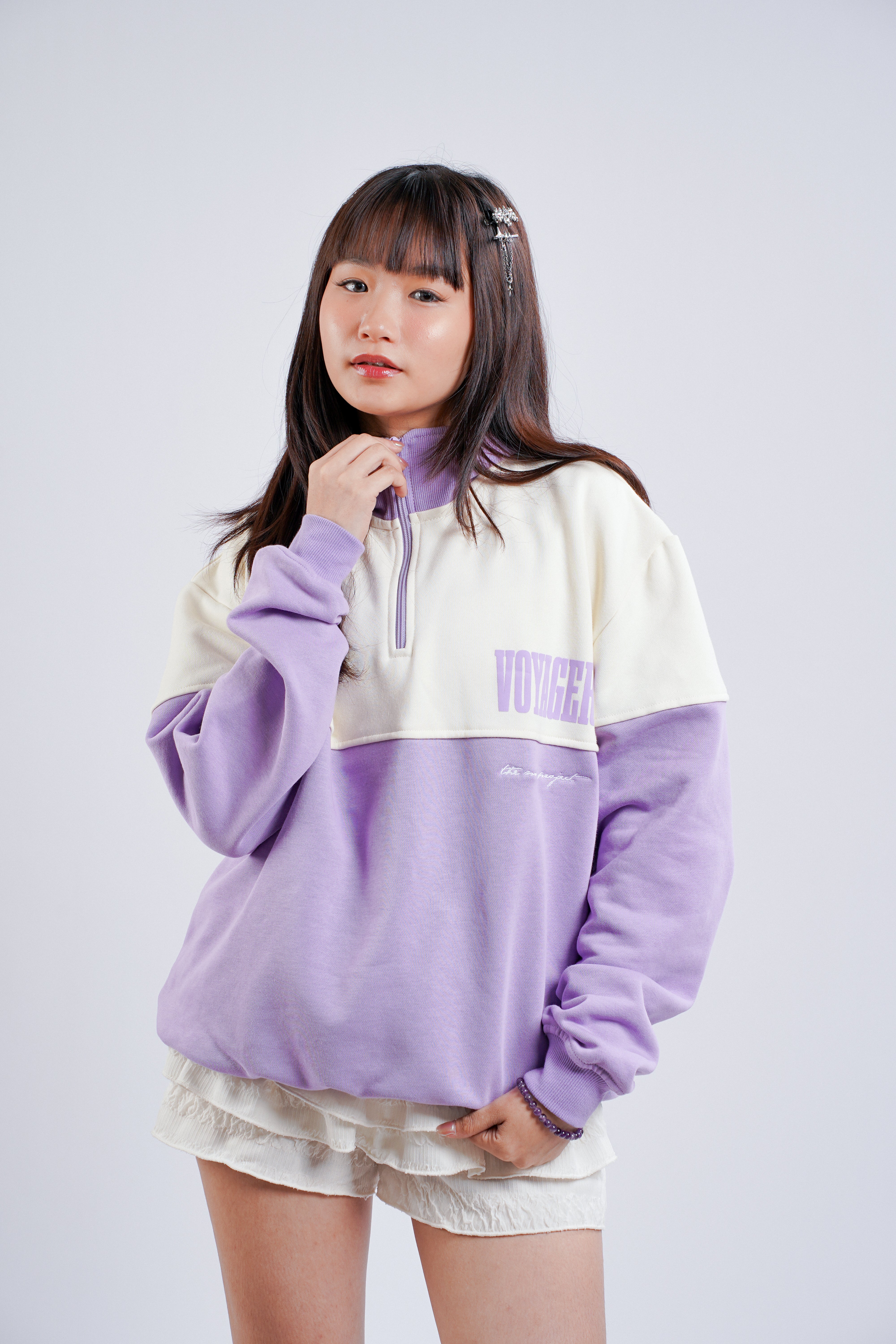 Voyager: Research Sector Half-Zip in Lavender