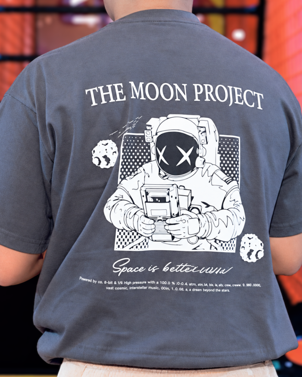 ASTRO 8-bit Tee in Space Black