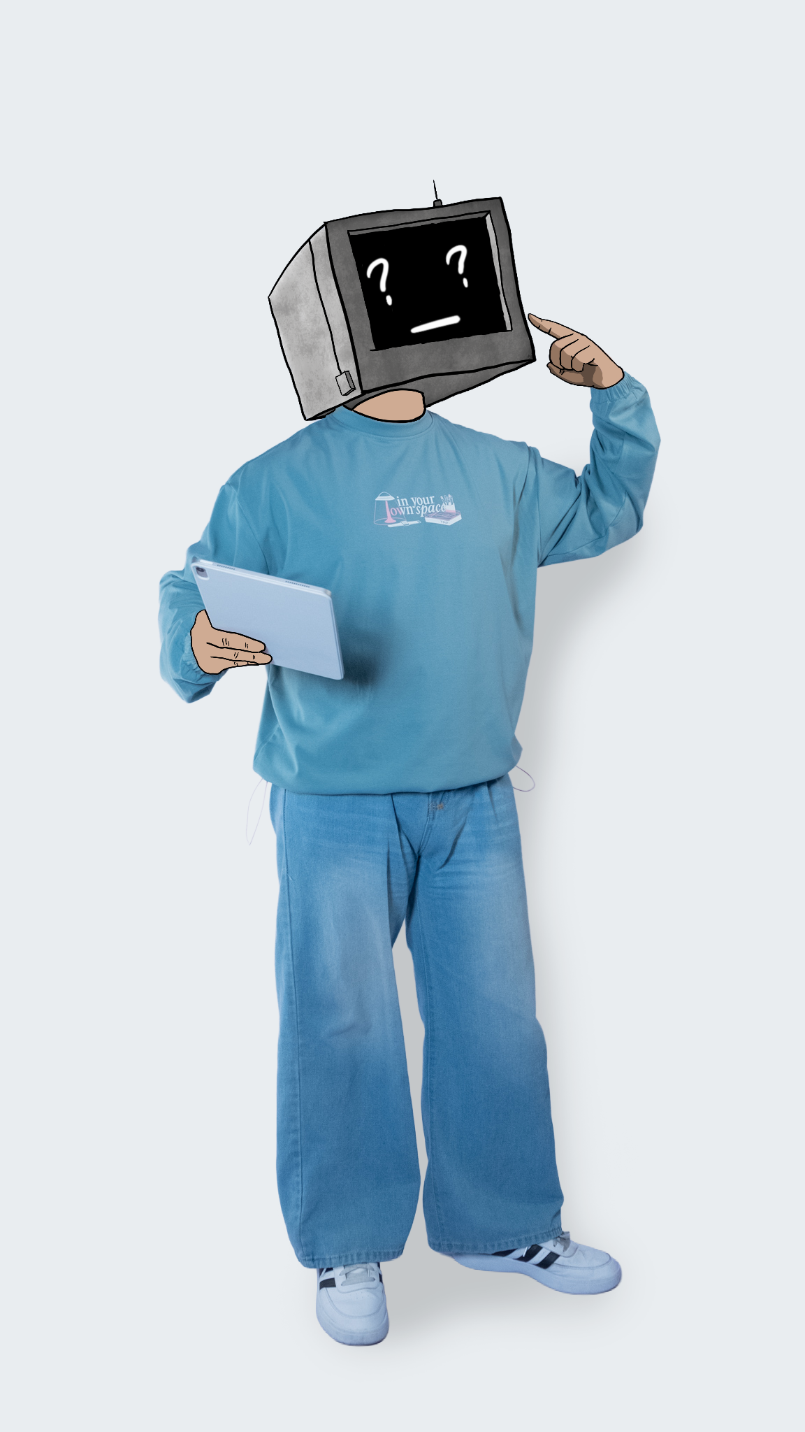 In Your Own Space Sweater in Space Blue