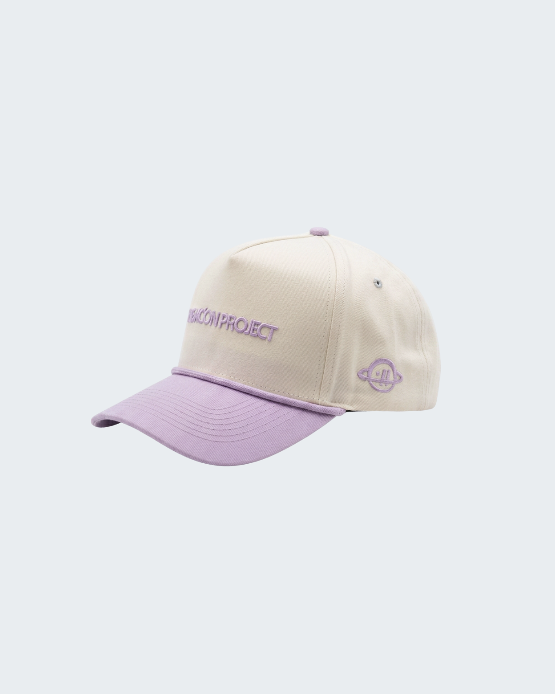 In Your Own Space Baseball Cap in Cream/Lavender