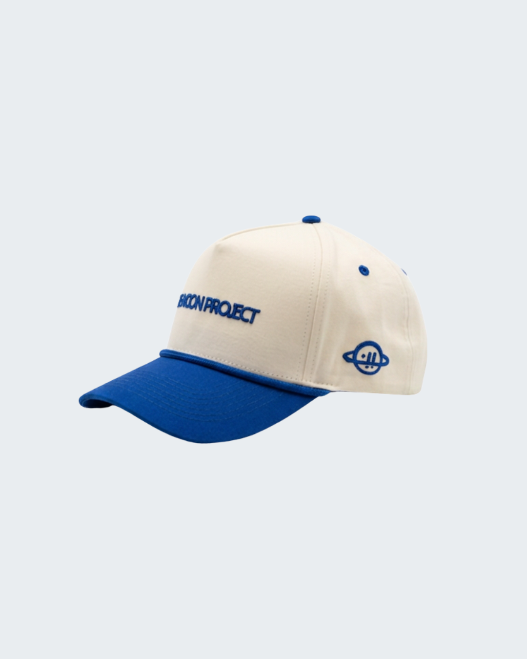 In Your Own Space Baseball Cap in Cream/Blue