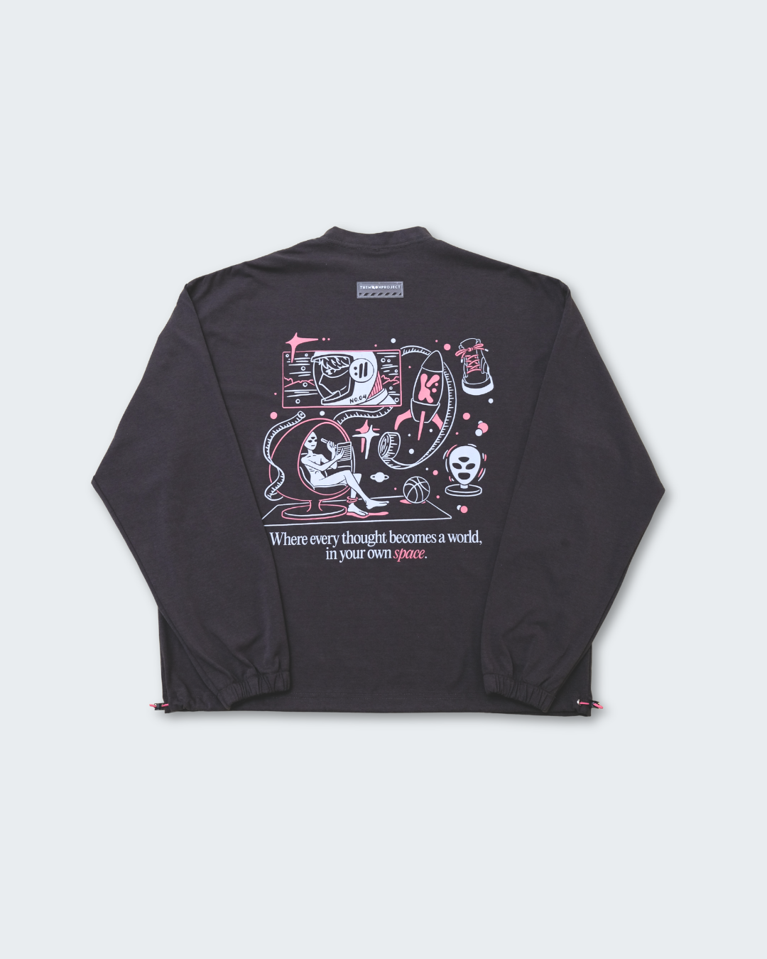 In Your Own Space Sweater in Void Black