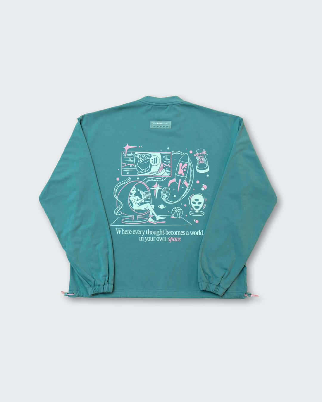 In Your Own Space Sweater in Space Blue