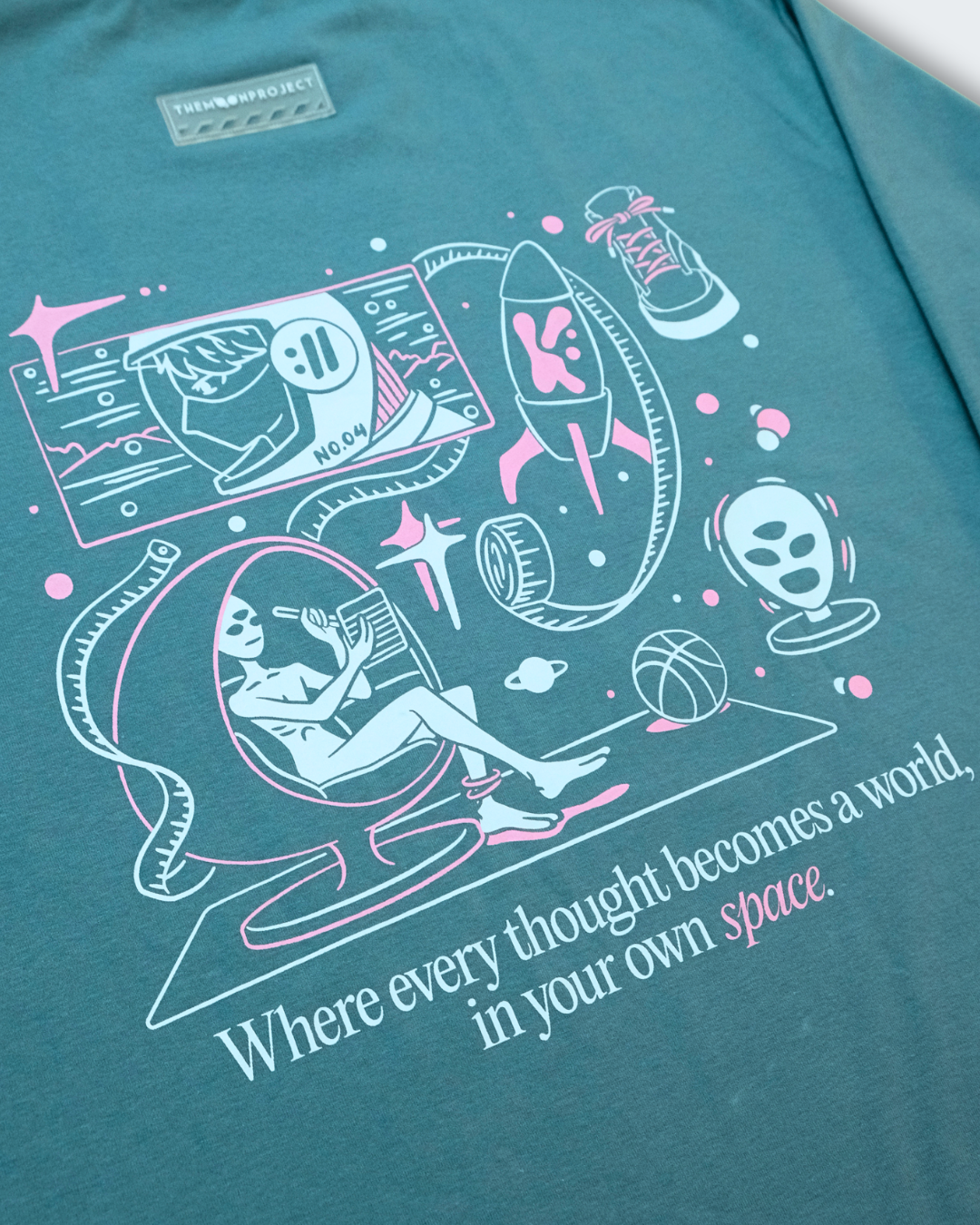 In Your Own Space Sweater in Space Blue