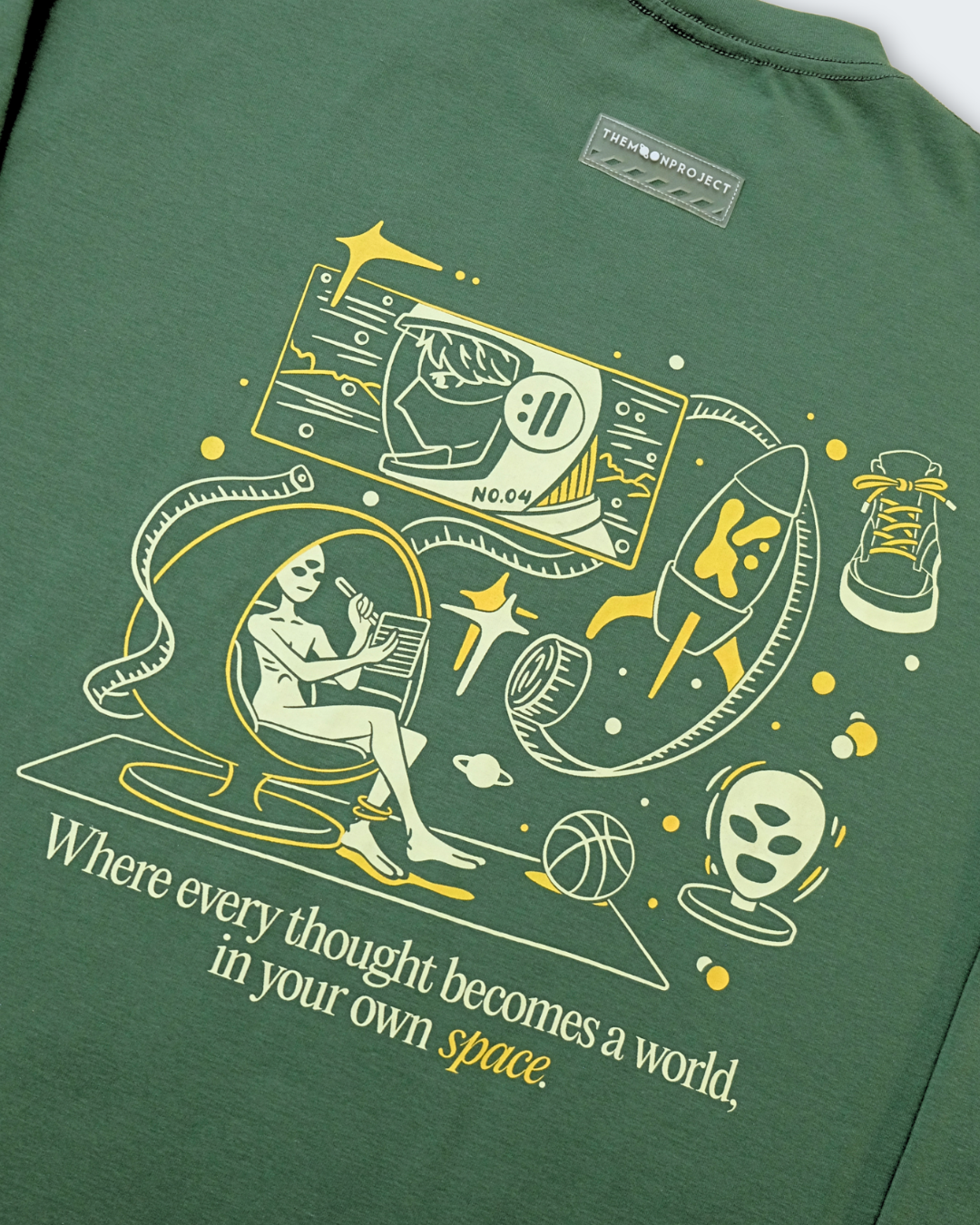 In Your Own Space Sweater in Orbit Green