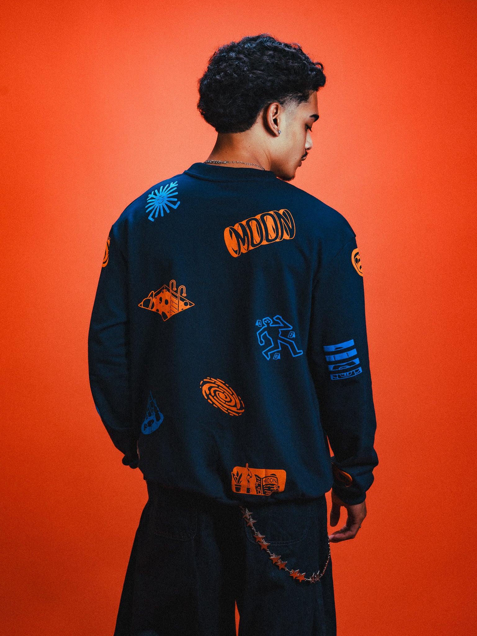 Moonverse Sweater in Slate Blue