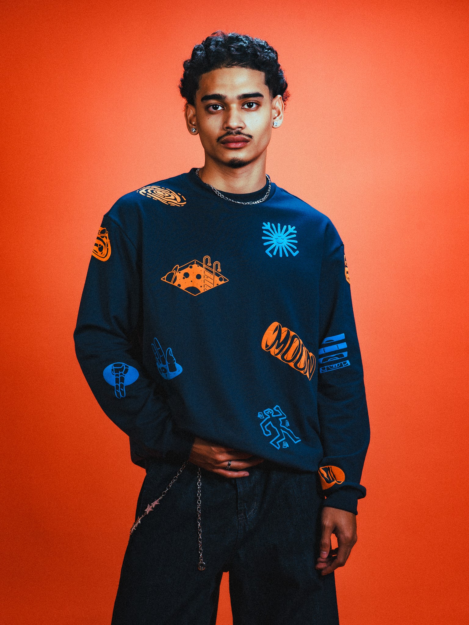 Moonverse Sweater in Slate Blue