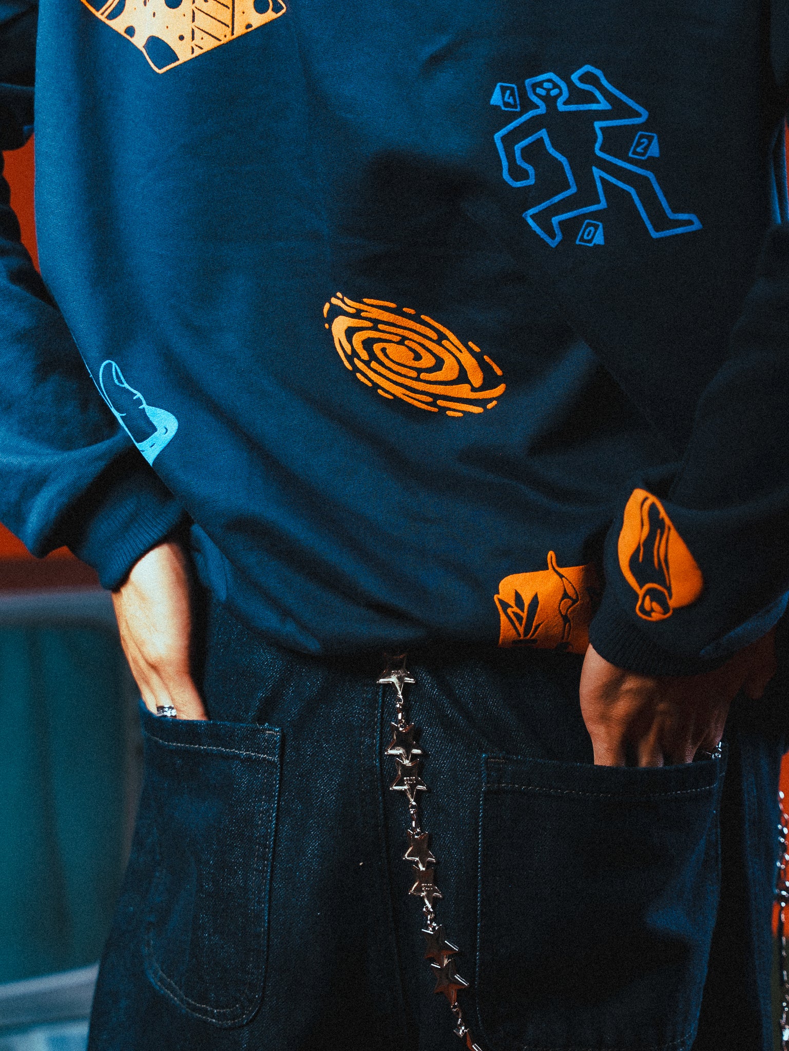 Moonverse Sweater in Slate Blue