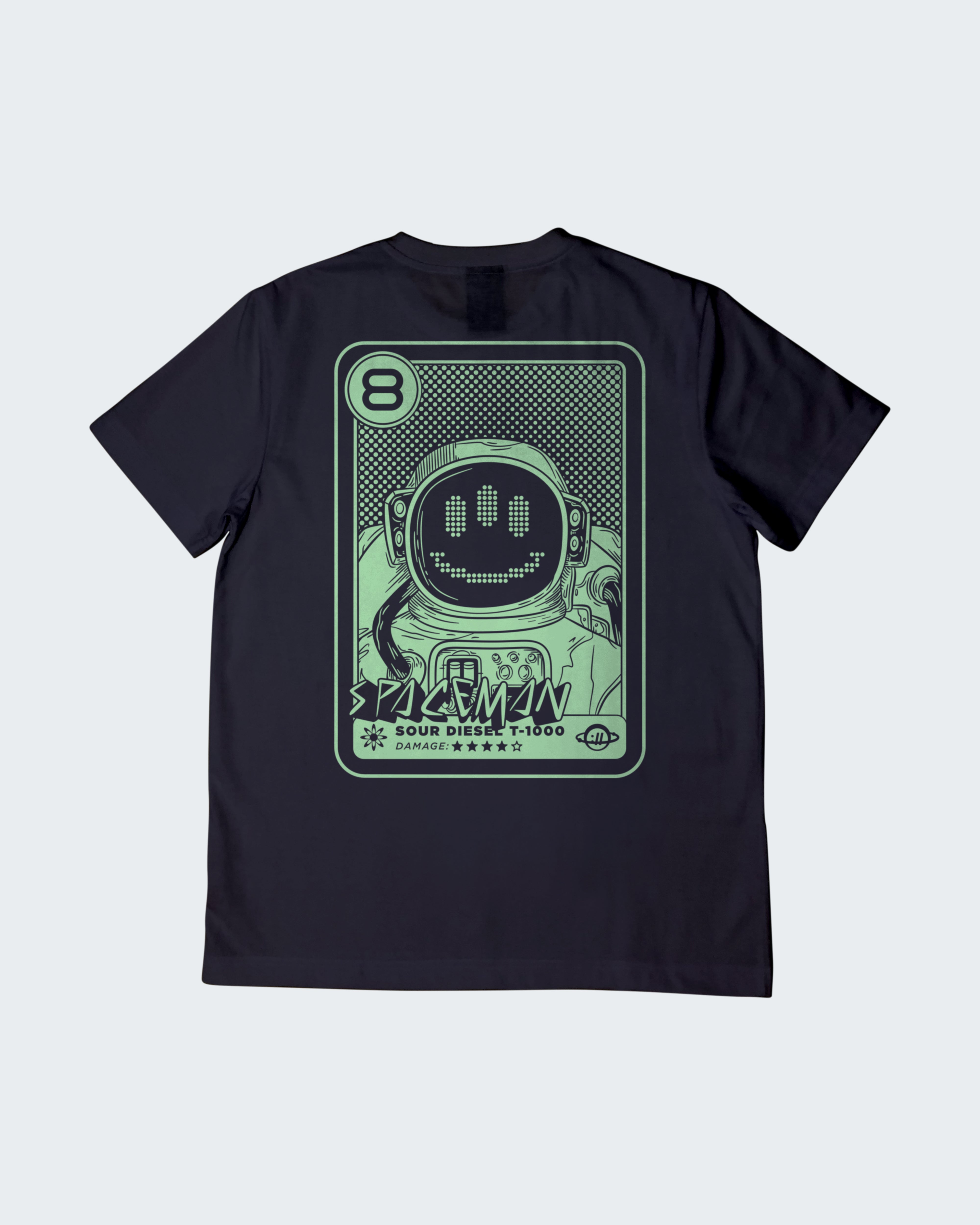 SPACEMAN 8-bit Tee in Moonlit Navy