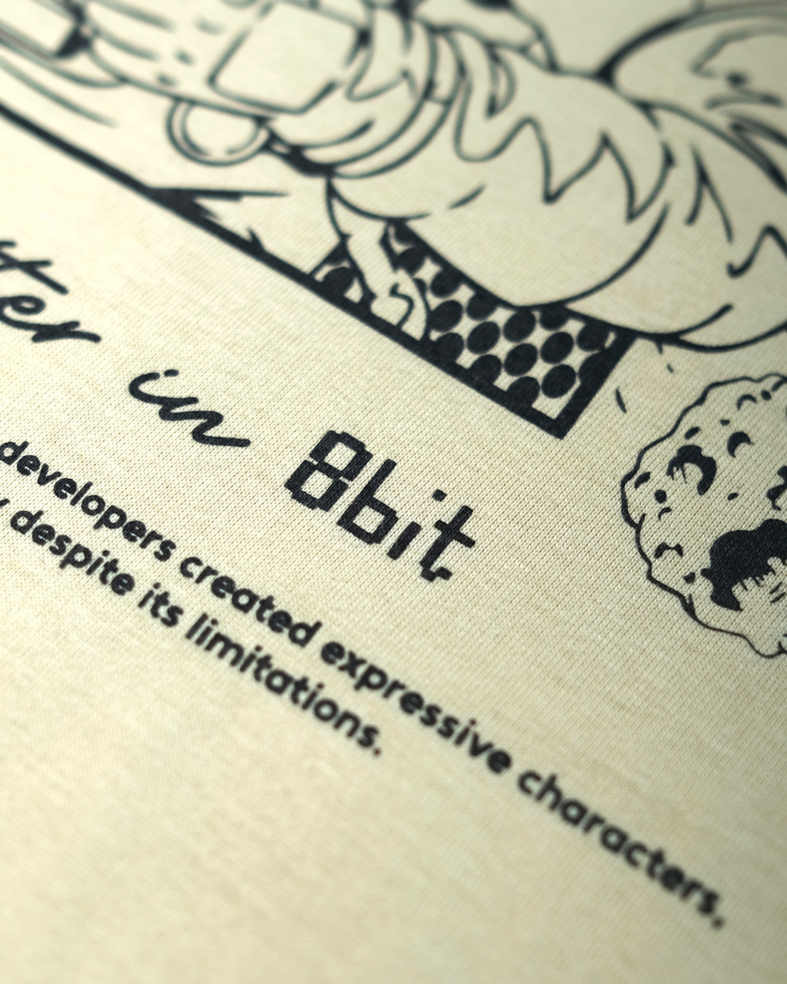 ASTRO 8-bit Tee in Bone White