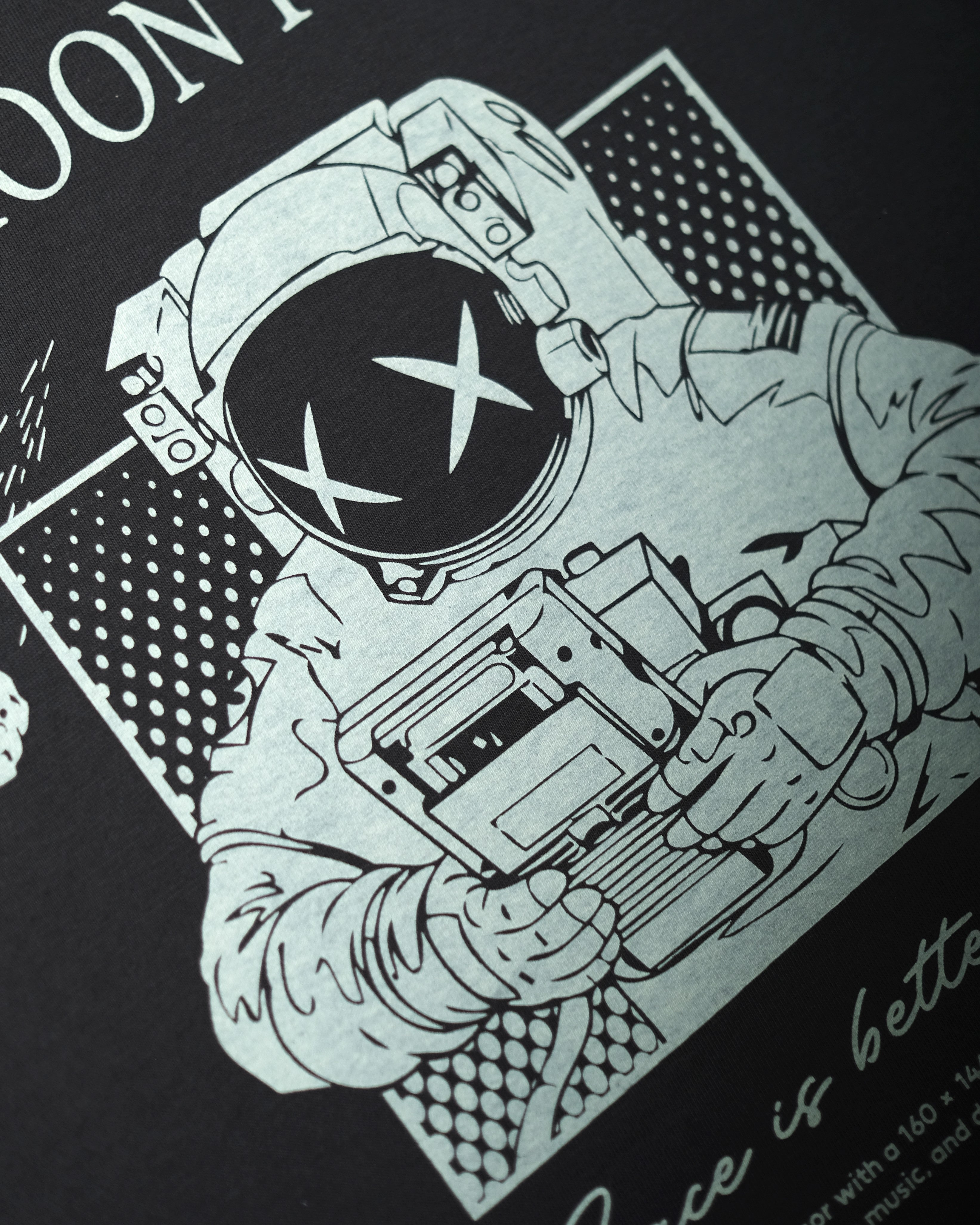 ASTRO 8-bit Tee in Space Black