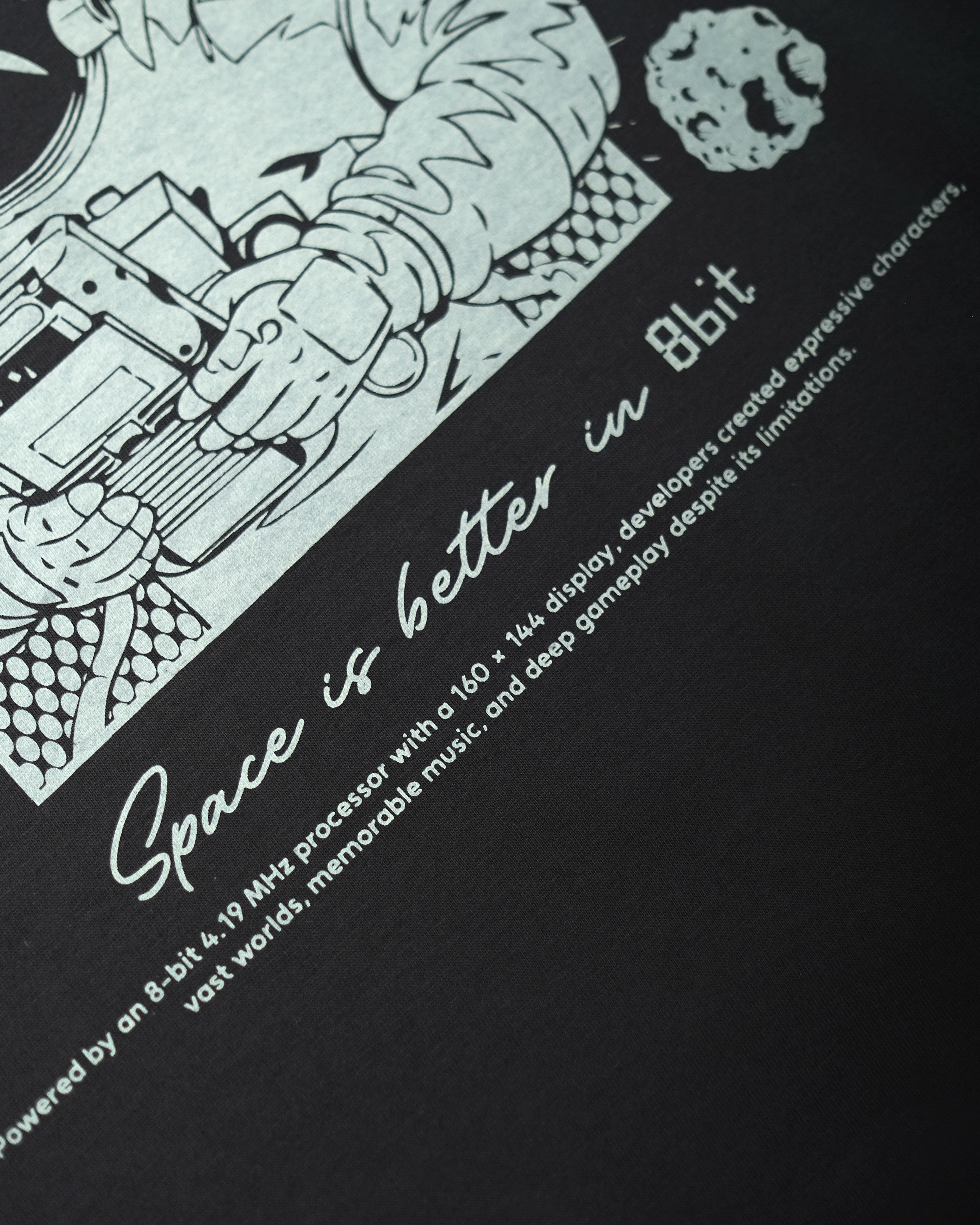 ASTRO 8-bit Tee in Space Black