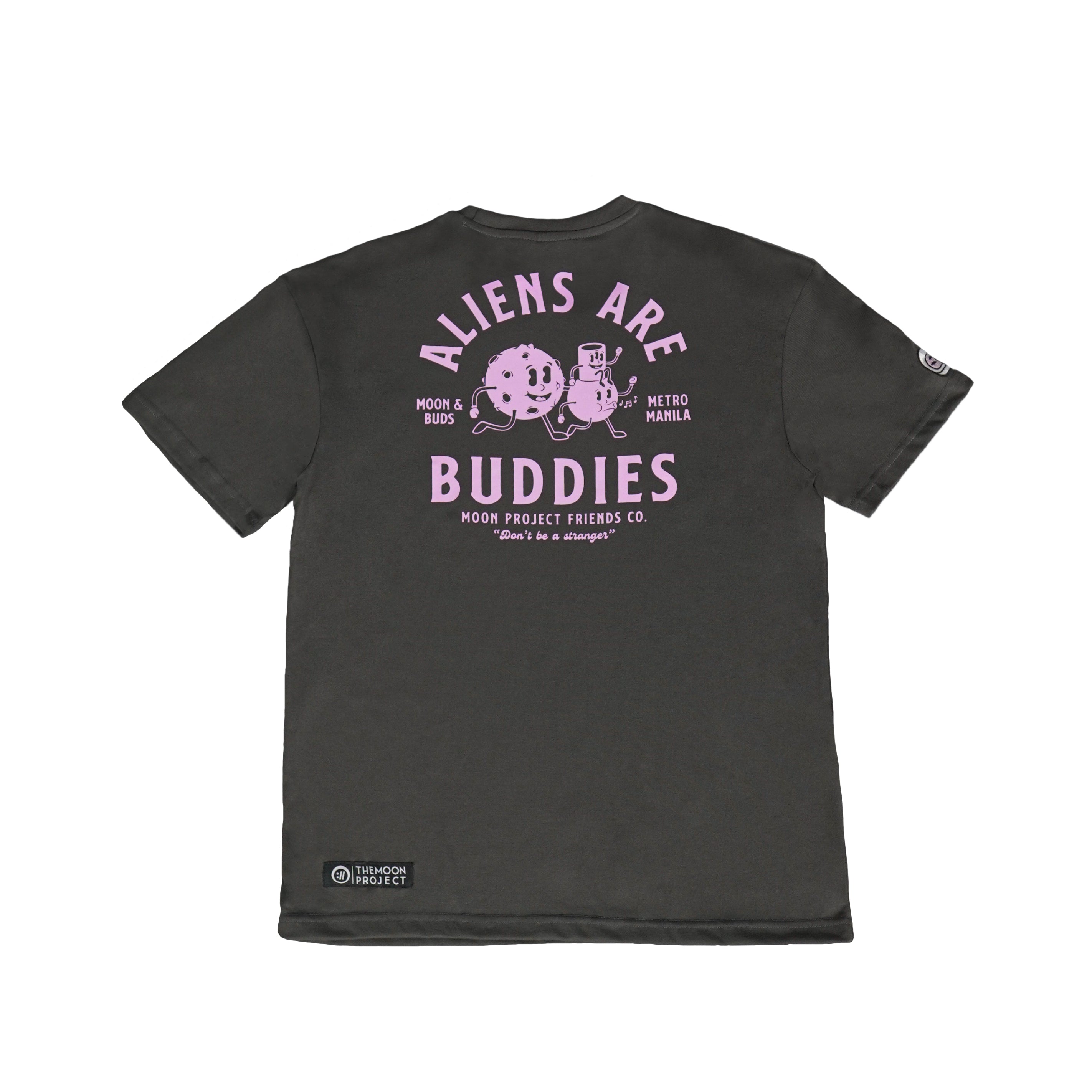 Moon and Buds in Dark Gray Boxy