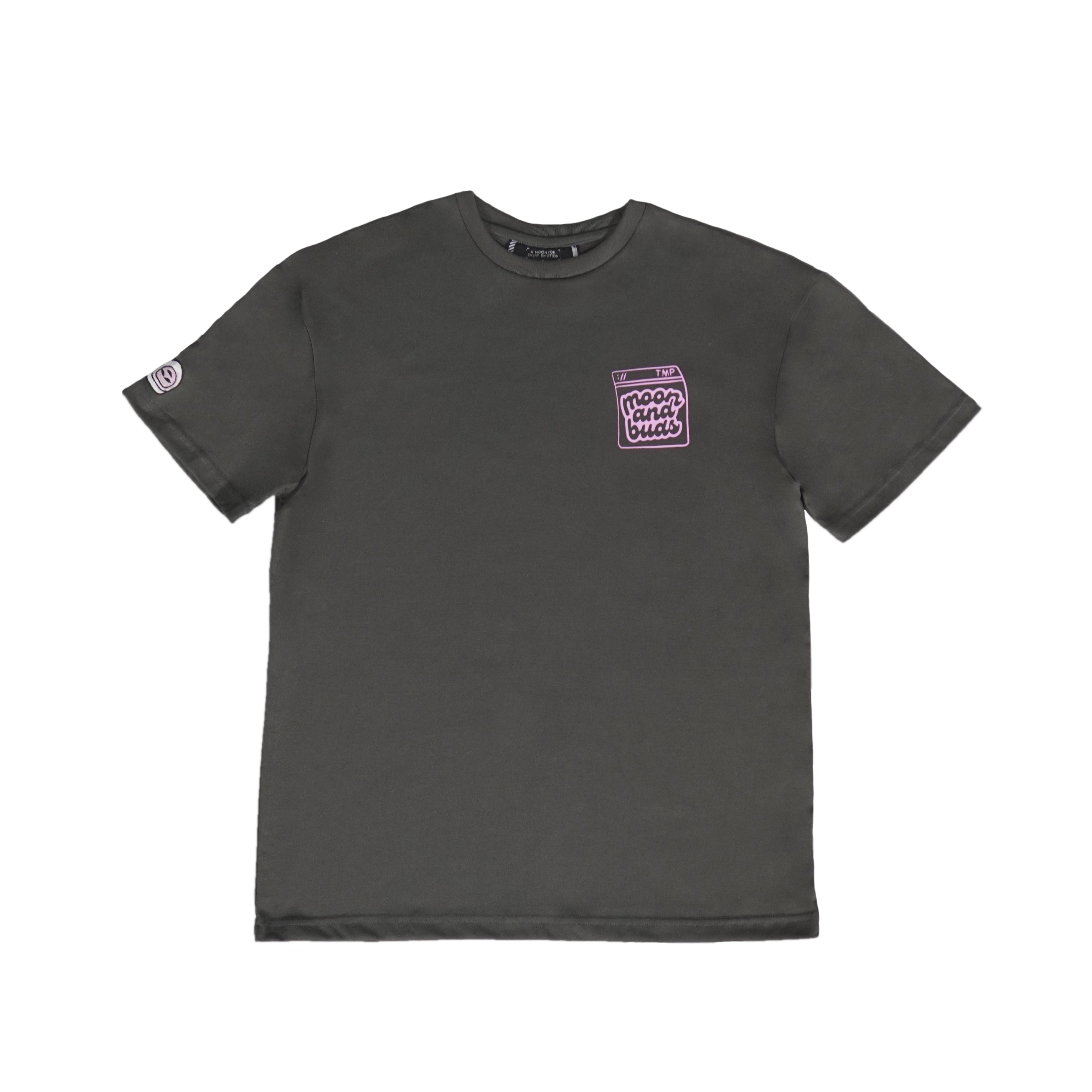 Moon and Buds in Dark Gray Boxy