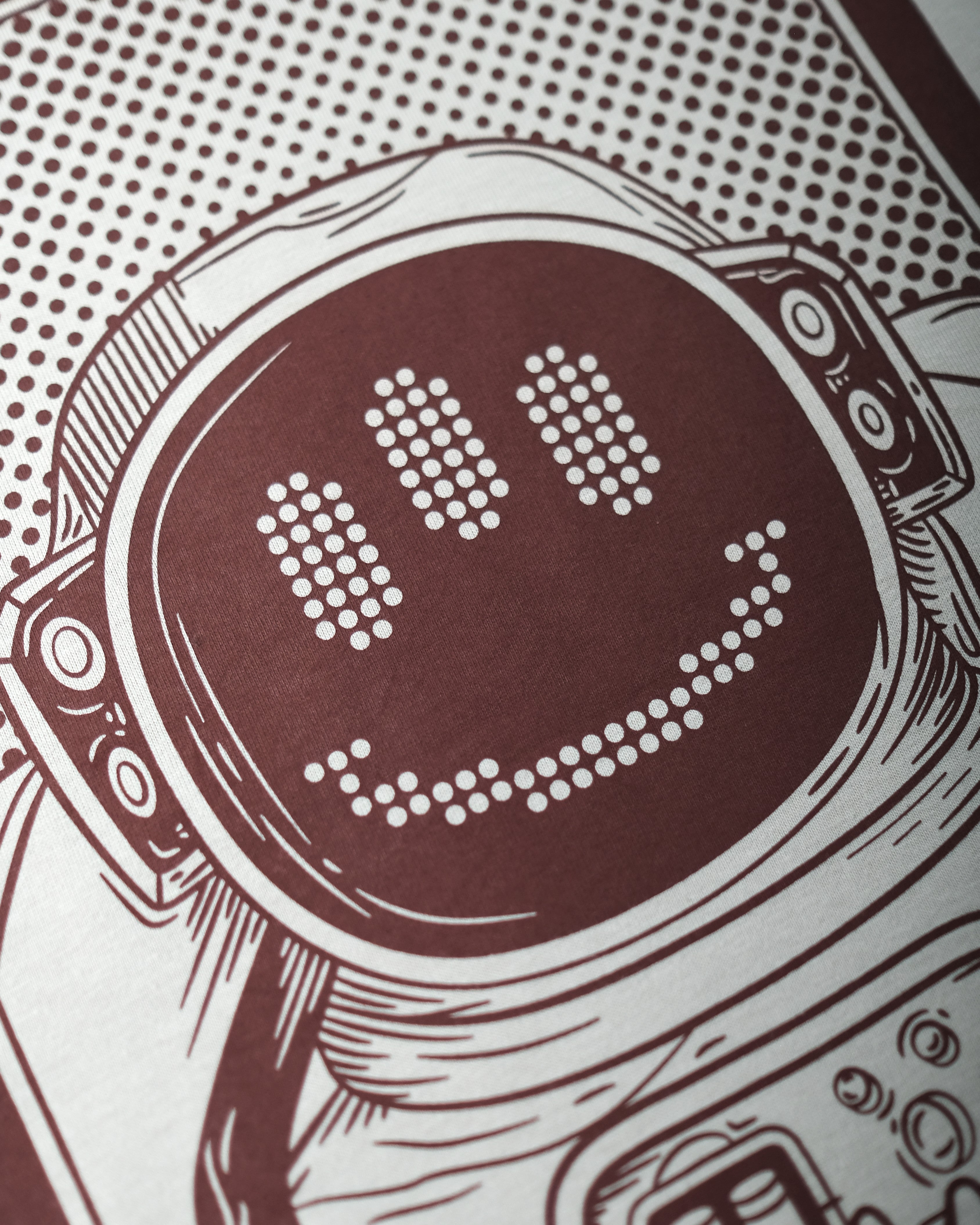 SPACEMAN 8-bit Tee in Cloud Gray