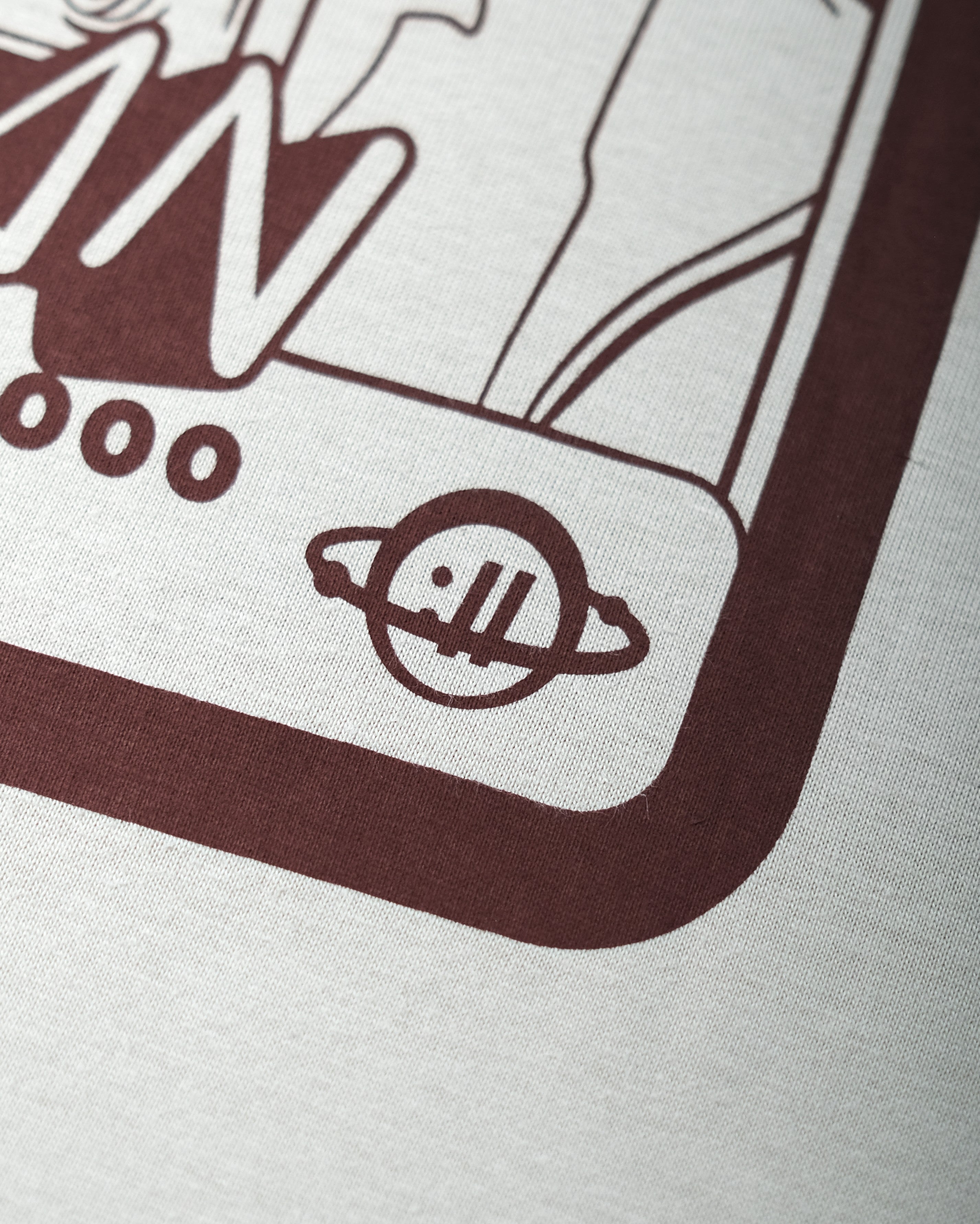 SPACEMAN 8-bit Tee in Cloud Gray