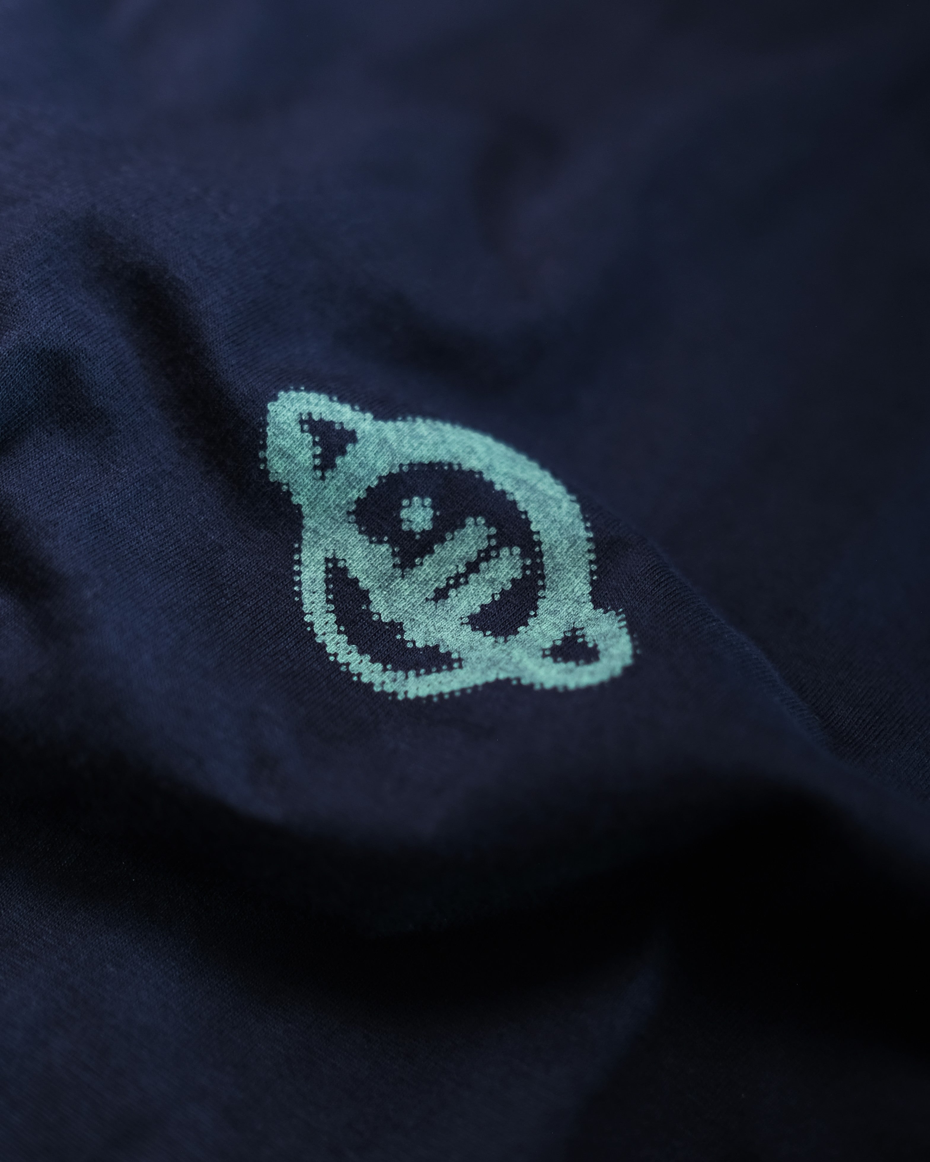 SPACEMAN 8-bit Tee in Moonlit Navy