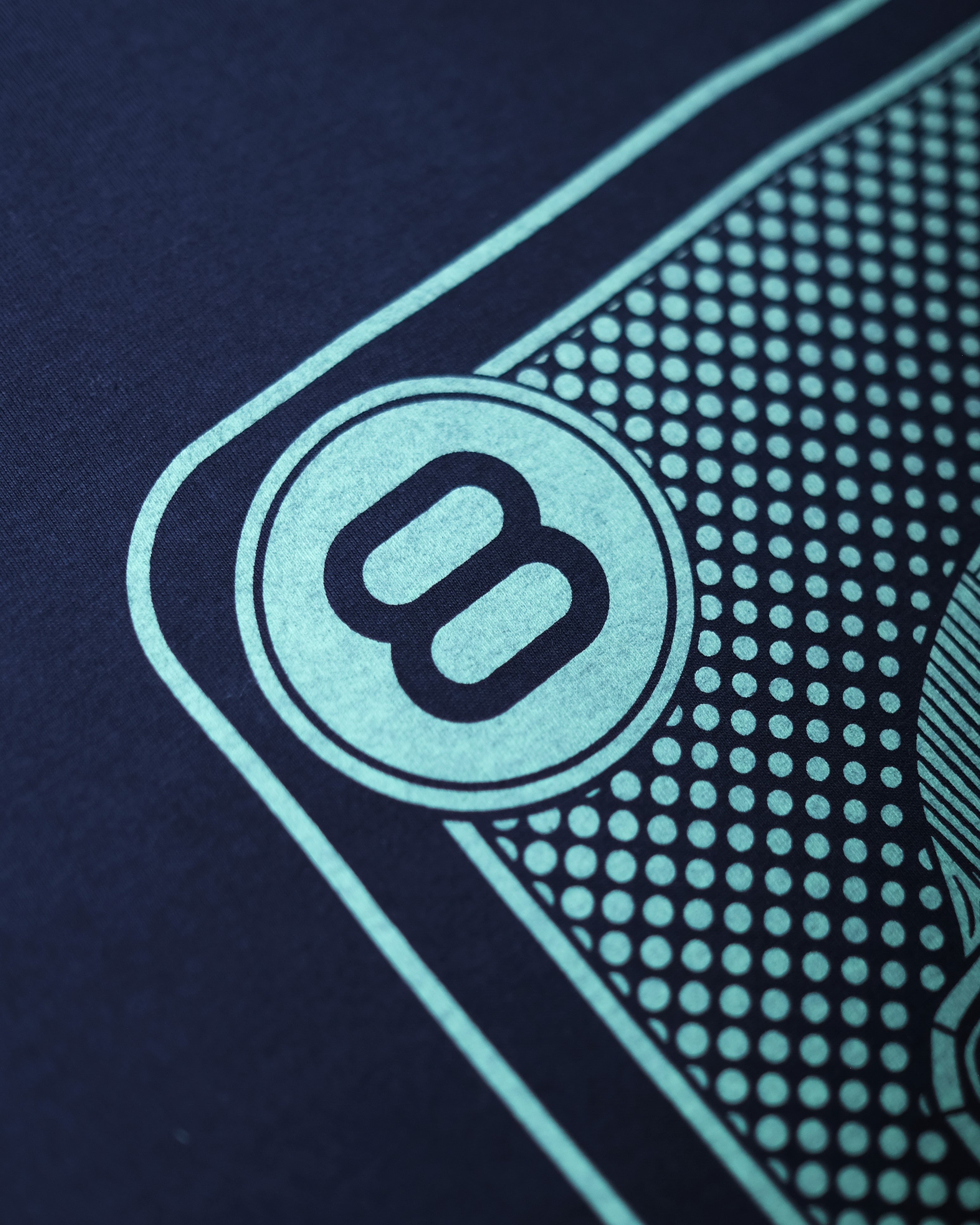 SPACEMAN 8-bit Tee in Moonlit Navy