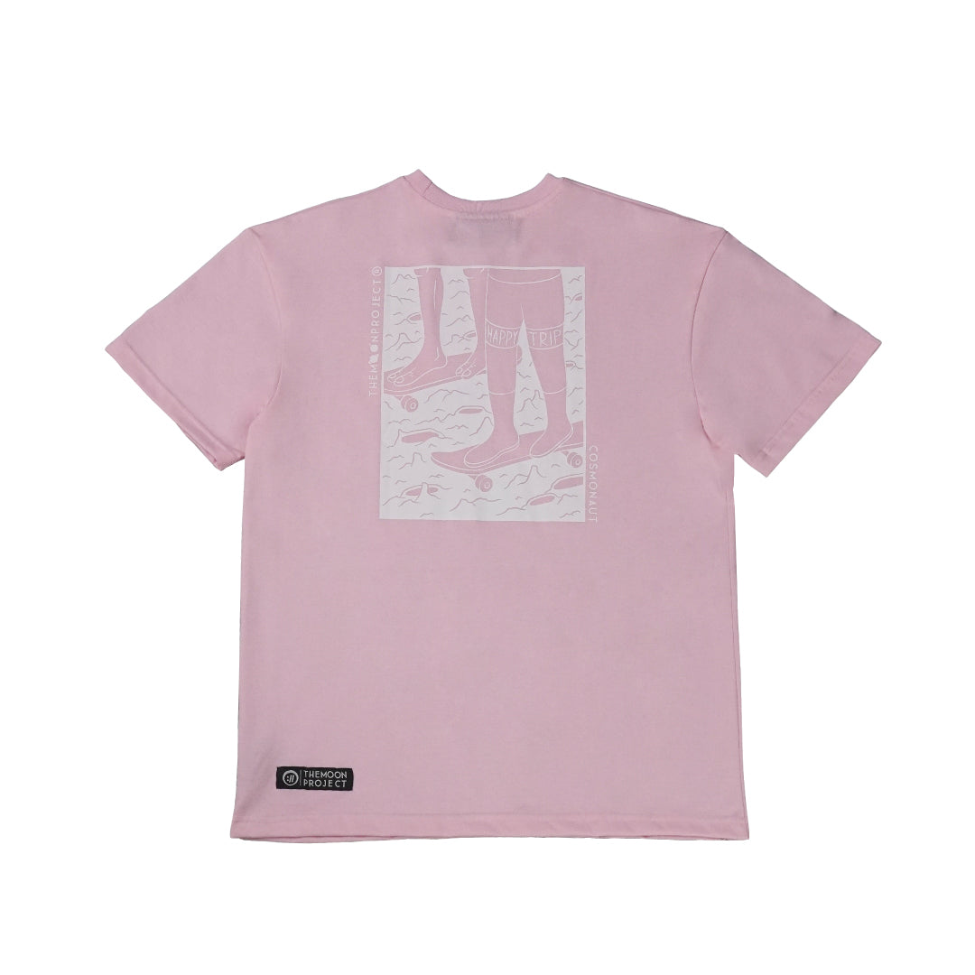 Space Walk in Powder Pink Boxy SS