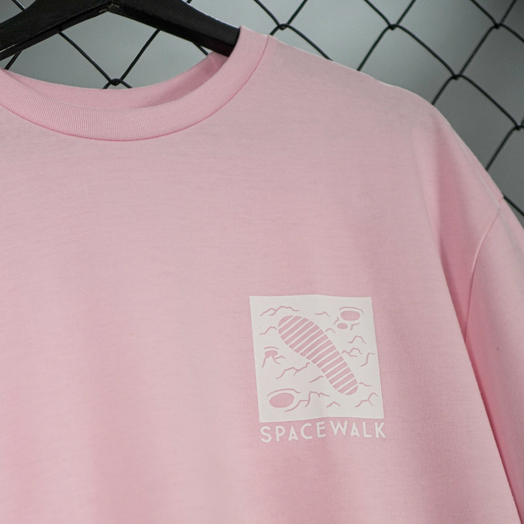 Space Walk in Powder Pink Boxy SS